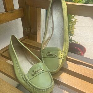 Coach Green Flats Sleek Minimalist Design